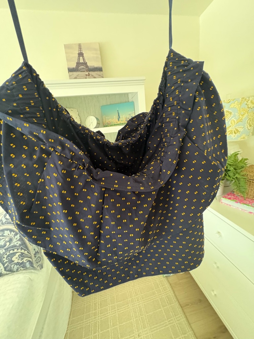 Baum und Pferdgarten  MONIQ off shoulder top navy blue us size medium